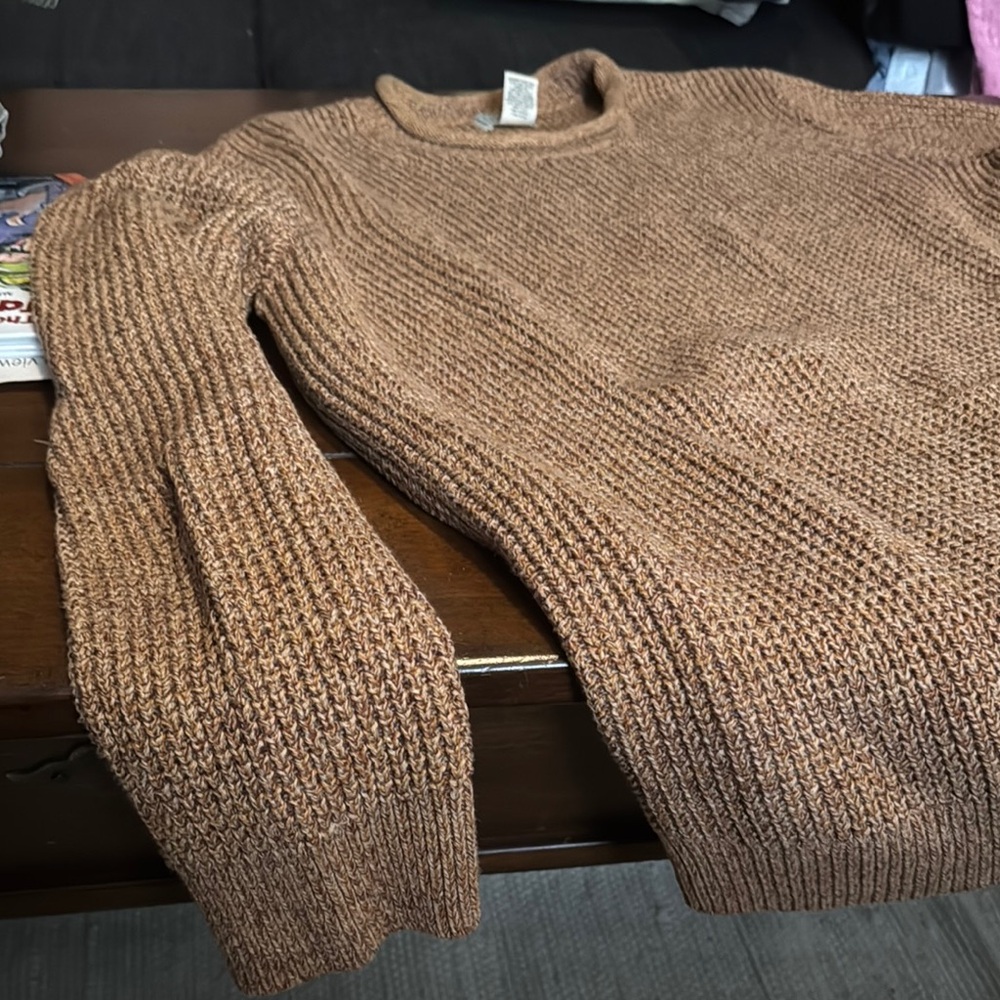 Men's LL Bean Roll Neck Sweater - Picture 2 of 4